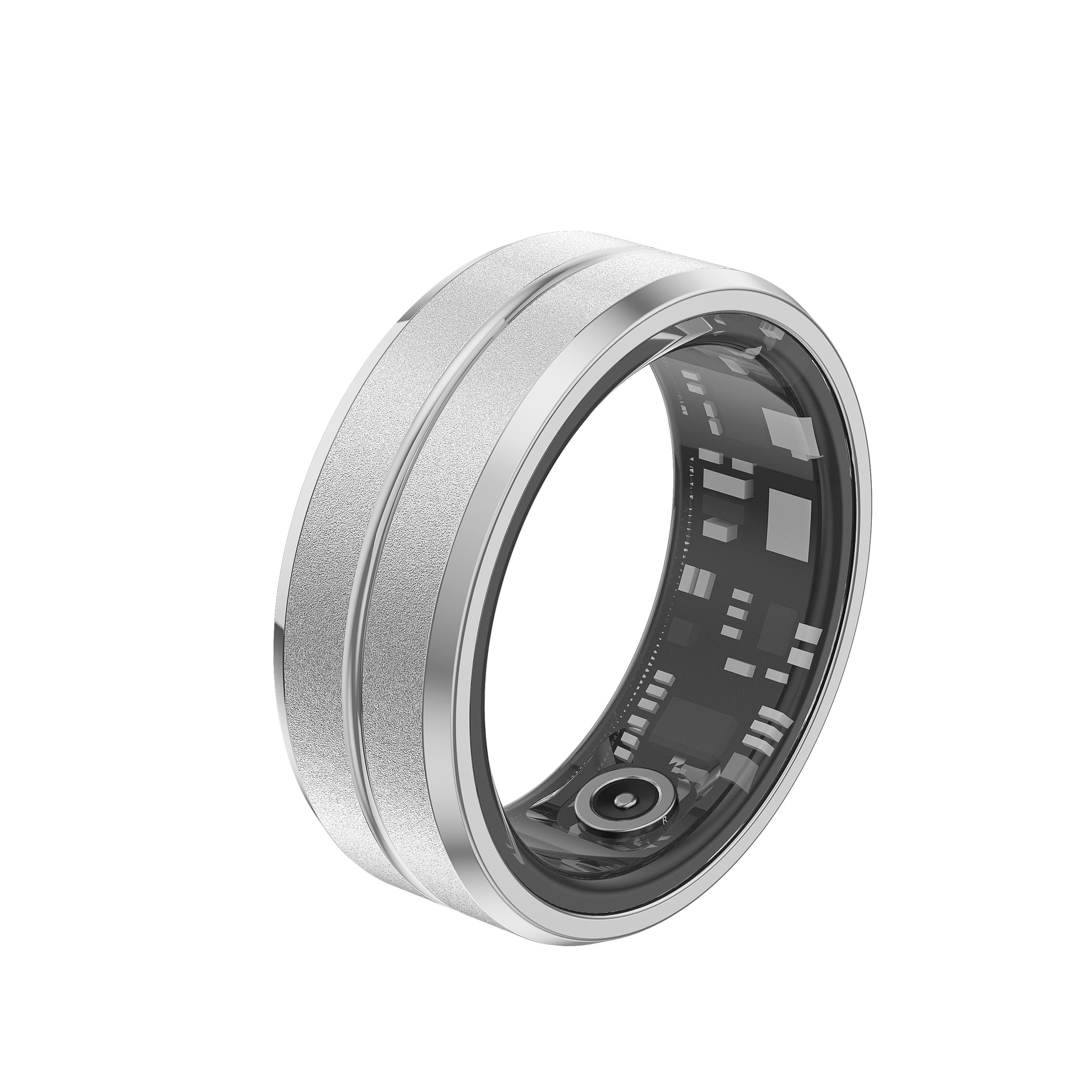 Pineeon RS02 Smart Ring Health Tracker(Silver,8#)